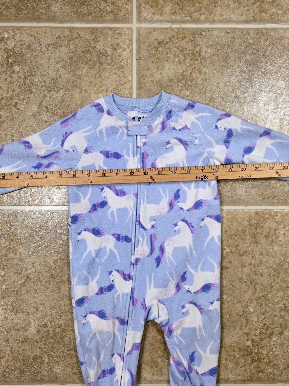 Carter’s 12M Unicorn & Cloud Fleece Footie Pajama Bundle - Picture 15 of 15